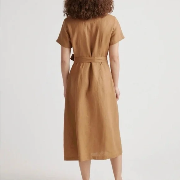 Quince Brown Button-Down Dress - Picture 2 of 8